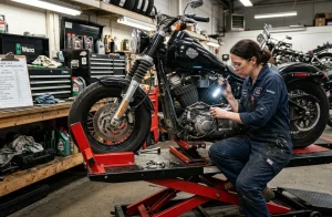 Co zkontrolovat při koupi ojeté motorky: Velký inspekční manuál | RepreMoto 7 Co zkontrolovat při koupi ojeté motorky: Velký inspekční manuál | RepreMoto (Obrázek vygenerovaný umělou inteligencí)